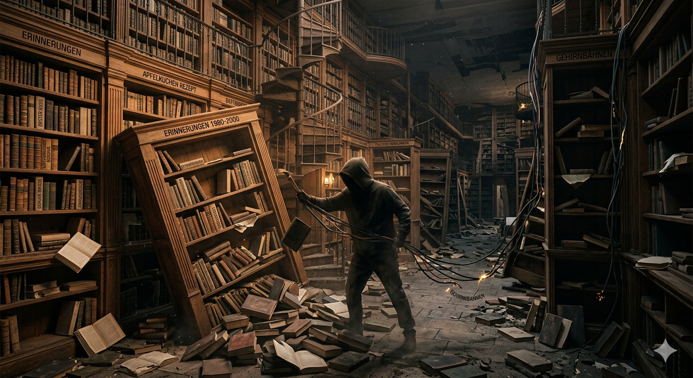 Grafik: Die Bibliothek des Lebens bei Demenz
